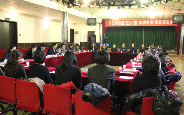 emc易倍体育制药召开迎“三八”暨巾帼表彰座谈会<br />