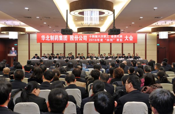 emc易倍体育制药集团、股份公司隆重召开第十四届六次职工、会员代表大会暨2016年度“四创”表彰大会